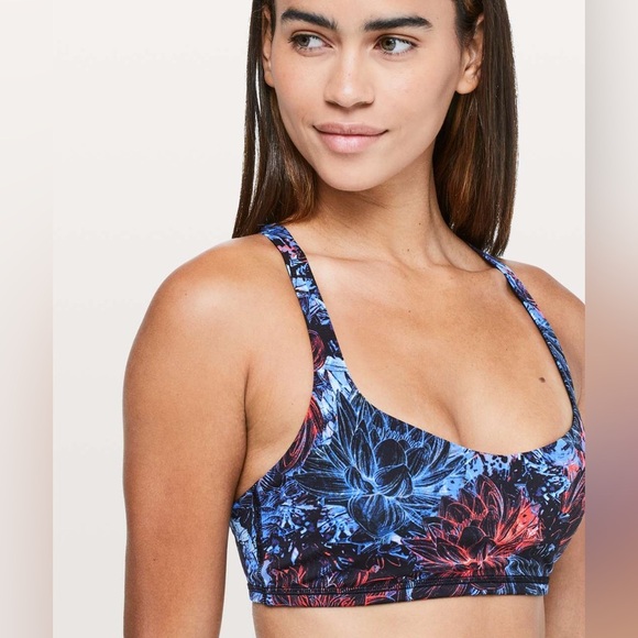 Lululemon Free To Be Bra in Neon Blossom Multi Size 4. - Picture 9 of 11